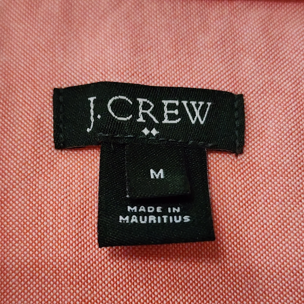 J. Crew Coral Half-Button-Up Shirt Size M - Picture 12 of 16